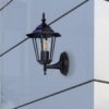 Kinkiet ogrodowy czarny E27 IP44 w stylu klasycznym