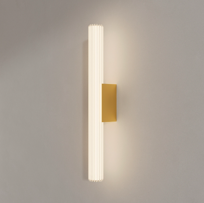 Linea złoty kinkiet LED z regulacją barwy światła IP44