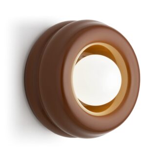 Lampa sufitowa lub kinkiet Tevo 19 cm w kolorze terakoty