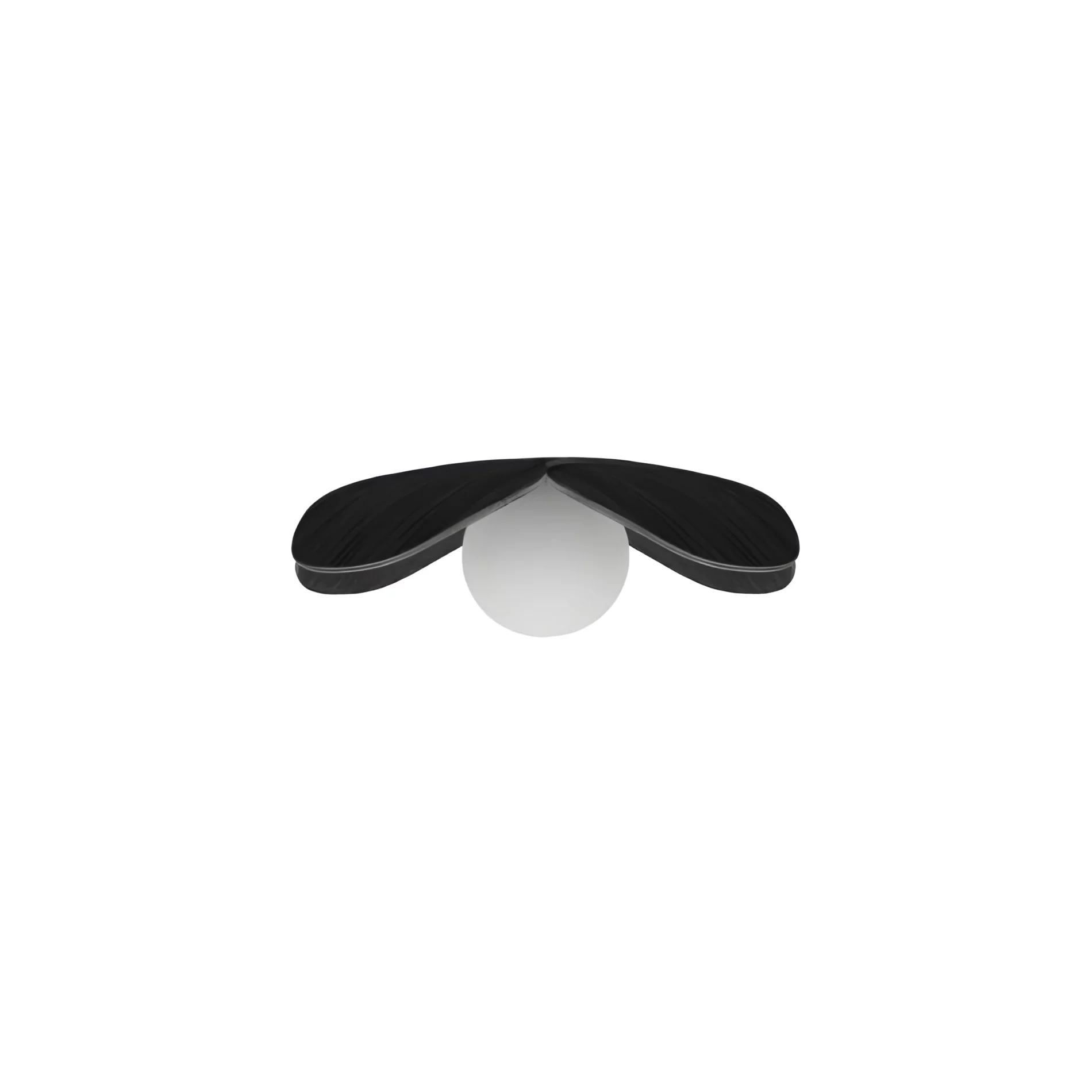 Wisząca lampa Forget Me Not S w kolorze czarnym, wykonana z dębu