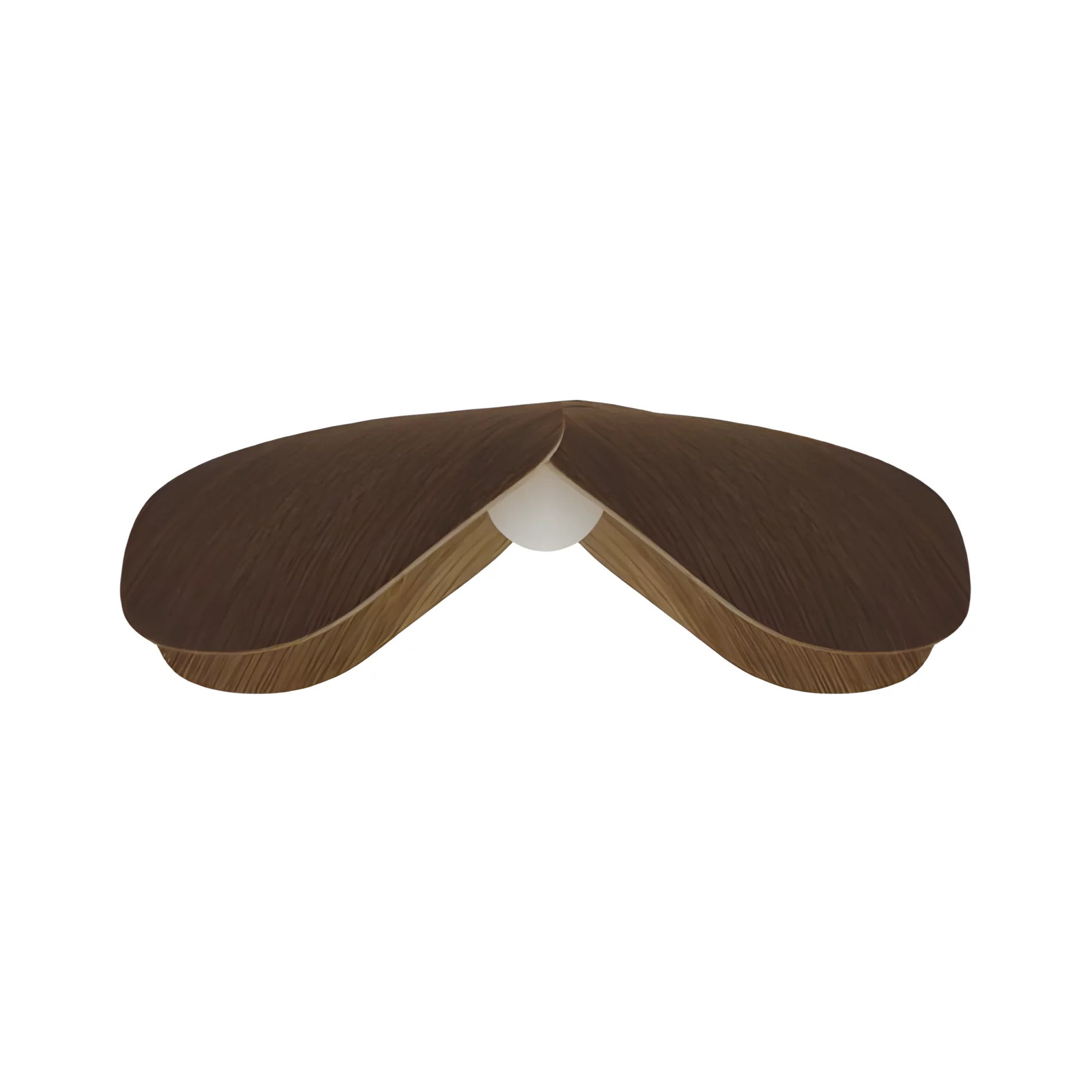 Wisząca lampa Forget Me Not L w dużym rozmiarze z dębowym fornirem