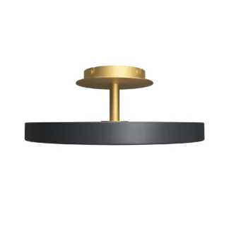 Stylowy plafon Asteria Up M w kolorze antracytowym