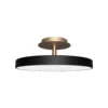 Czarna lampa sufitowa Asteria Up M o średnicy 43 cm z wbudowanym oświetleniem LED