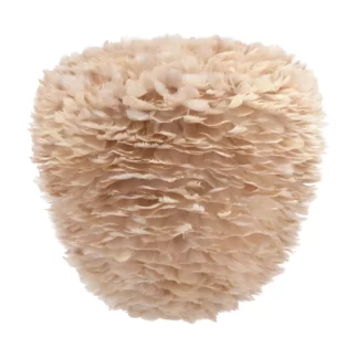 Duży wiszący abażur Eos Evia L w jasnobrązowym odcieniu