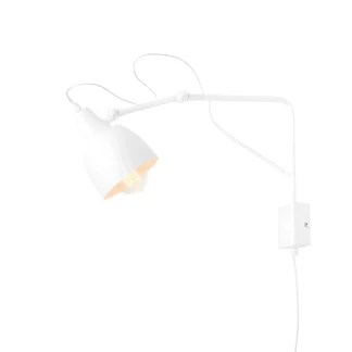 Nowoczesny, biały kinkiet Soho z możliwością regulacji