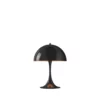 Nowoczesna lampa stołowa Panthella Mini LED w czarnym kolorze od Louis Poulsen