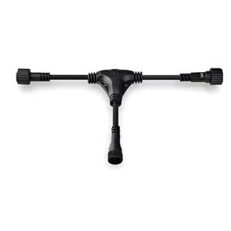 Łącznik przeznaczony do systemu oświetleniowego Garden 24, odporny na warunki atmosferyczne dzięki klasie ochrony IP44