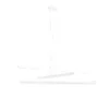 Biała, wisząca lampa Tubo 6 o minimalistycznym designie
