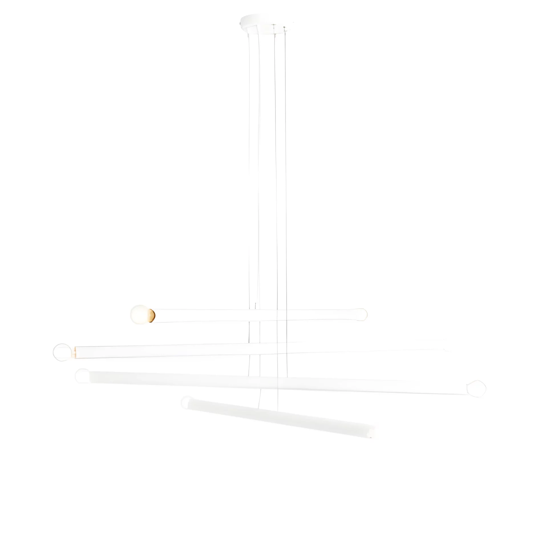 Nowoczesna biała lampa wisząca Tubo 8