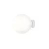 Biały kinkiet szklany Ball M
