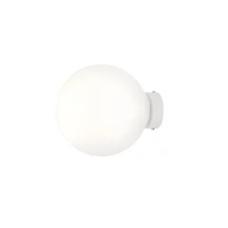 Biały kinkiet szklany Ball M