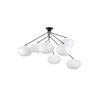 Wisząca lampa Galaxy z papierowymi lampionami