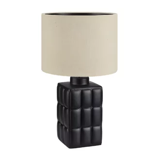 Stołowa lampa Cuscini S z beżowym abażurem