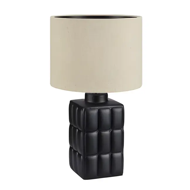 Stołowa lampa Cuscini S z beżowym abażurem
