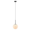 Wisząca lampa Dione z kloszem w kształcie szklanej kuli