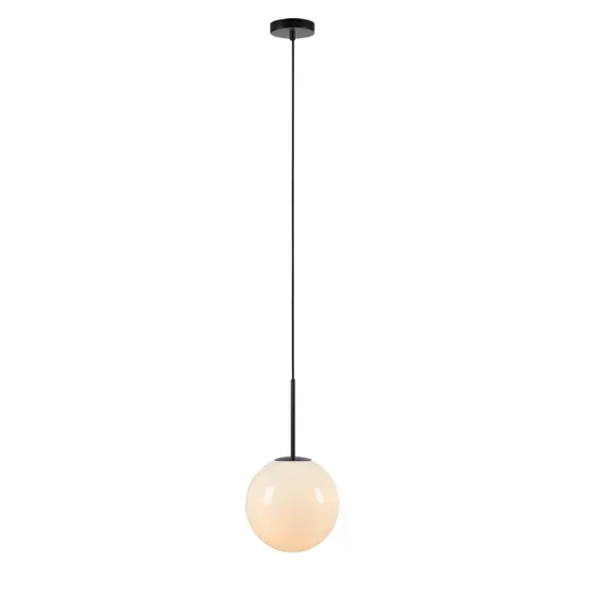Wisząca lampa Dione z kloszem w kształcie szklanej kuli