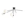 Nowoczesna lampa sufitowa Holm 6 z mlecznymi kloszami