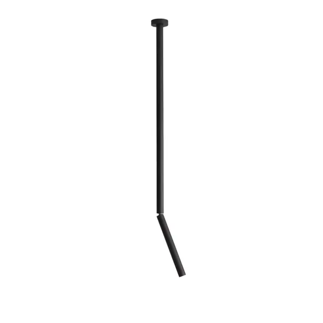 Wisząca lampa Stick L w kolorze czarnym z regulowanym kloszem