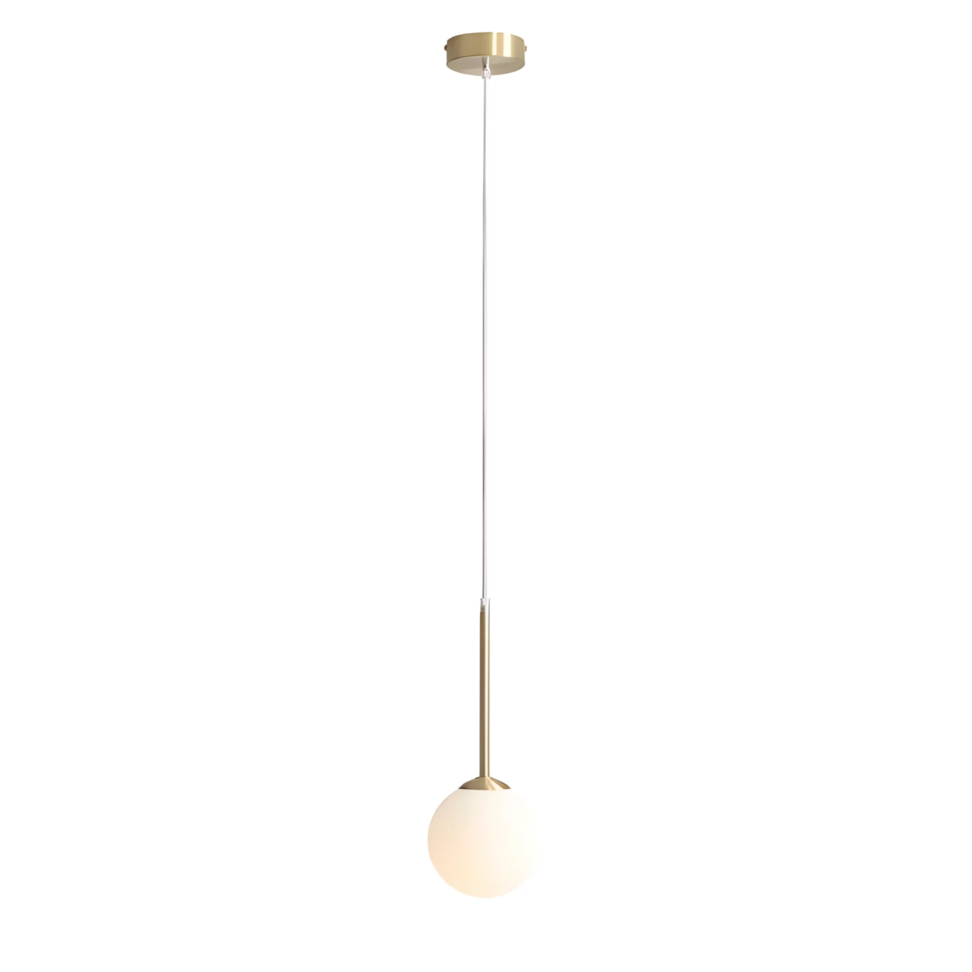 Wisząca lampa Bosso XS w odcieniu mosiądzu