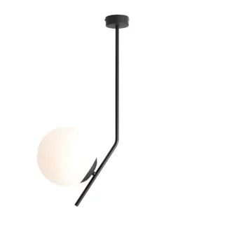 Czarna lampa sufitowa Gallia 1