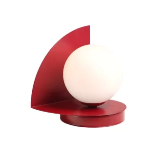 Lampa stołowa Loop red wine - do salonu retro