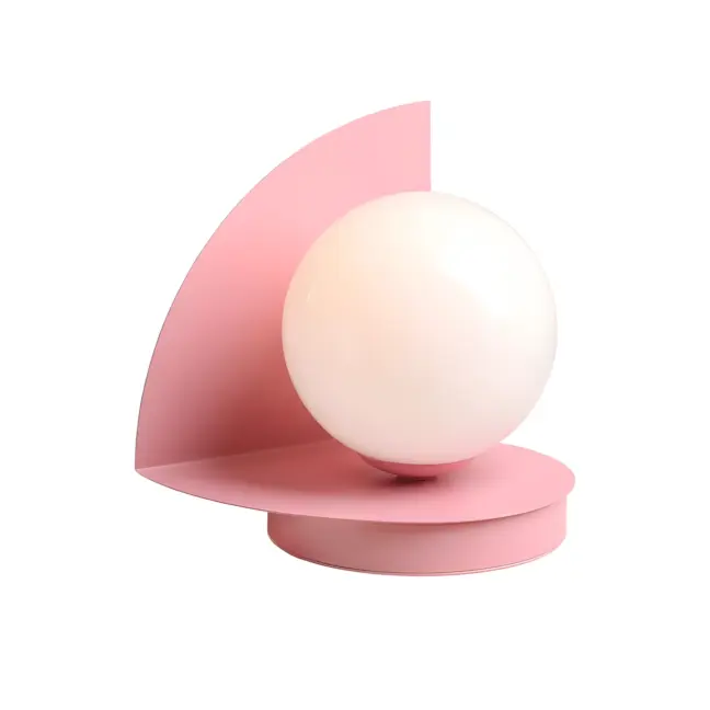 Lampa stołowa Loop baby pink - do pokoju dziewczynki