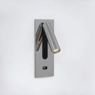 Kinkiet Fuse 3 w kolorze chromu z portem USB