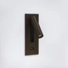 Brązowy kinkiet Fuse 3 LED z portem USB