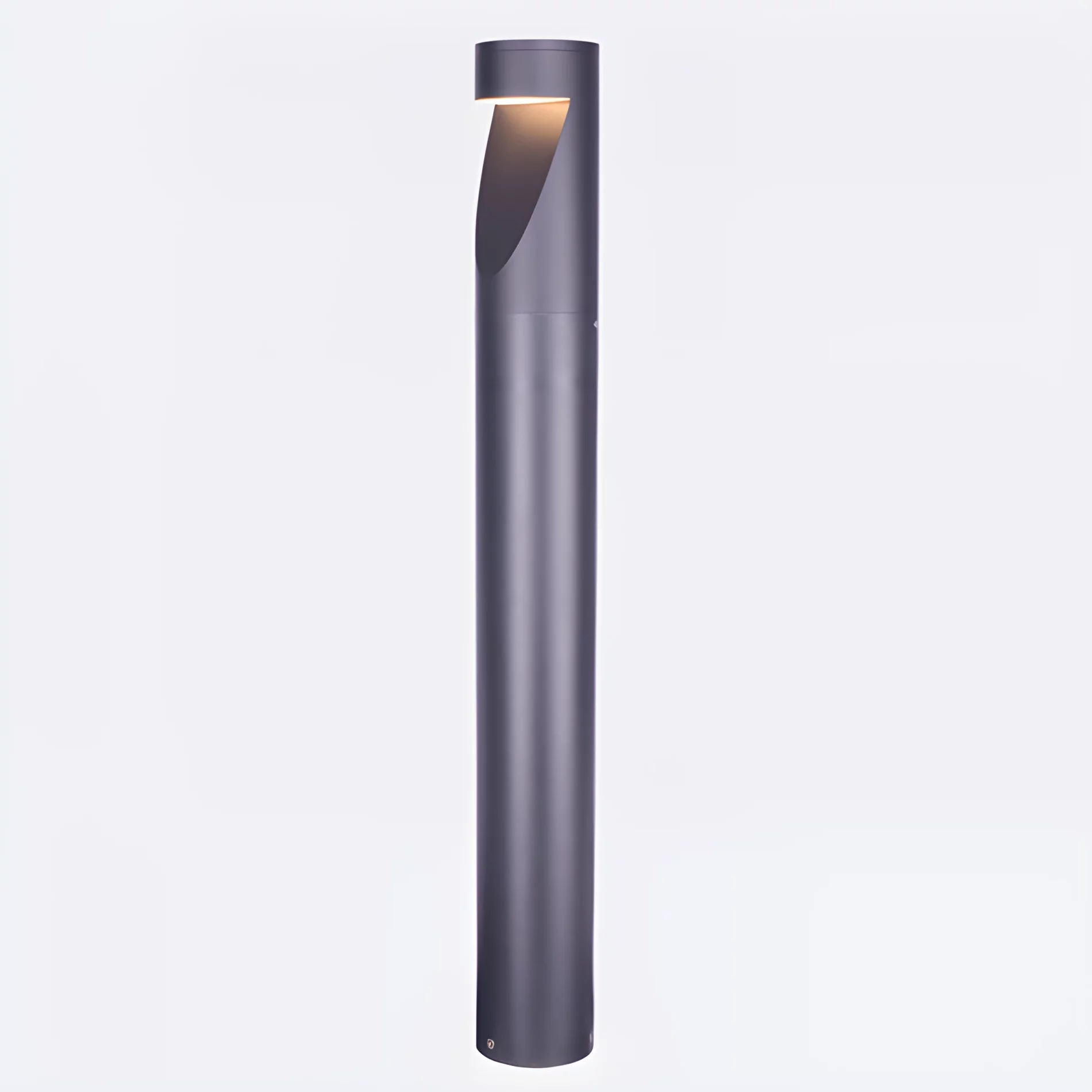 Grafitowy słupek oświetleniowy Oppland do ogrodu, 3000K