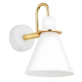 Biały kinkiet Beverly - styl retro