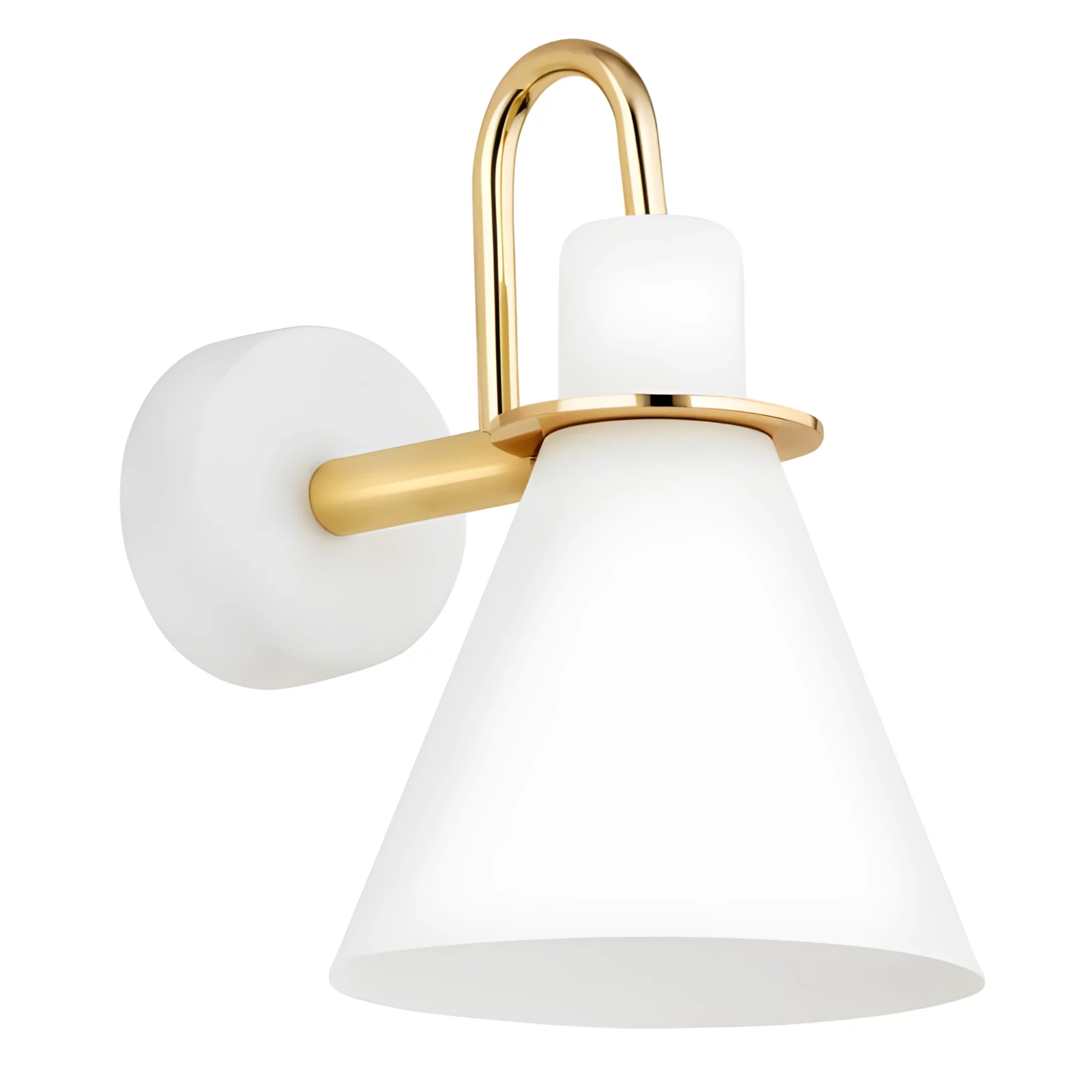 Biały kinkiet Beverly - styl retro