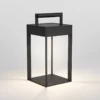 Czarna lampa solarna Kuro 250 o klasie szczelności IP44