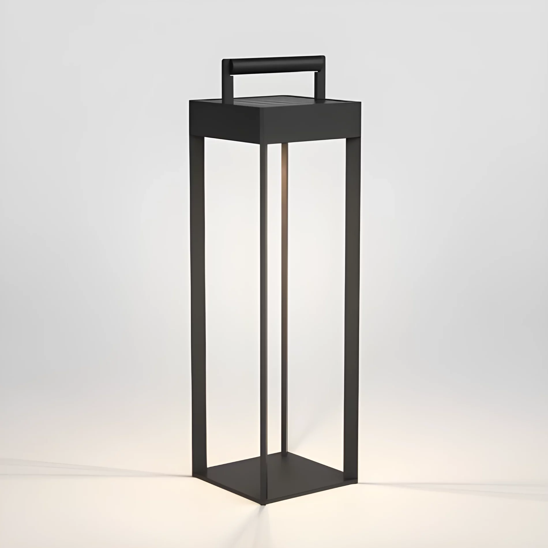 Wysoki solarny lampion Kuro 450, odporny na warunki atmosferyczne (IP44)