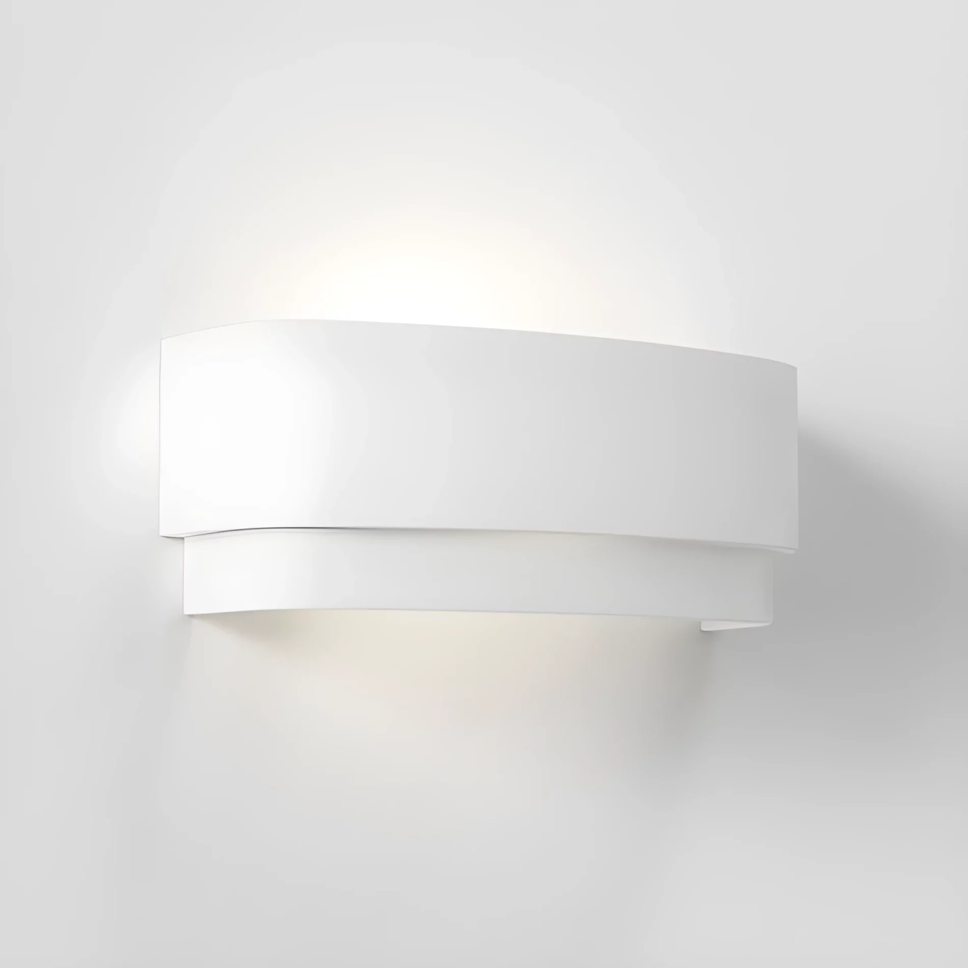 Biały kinkiet Amat 320 z ceramiki