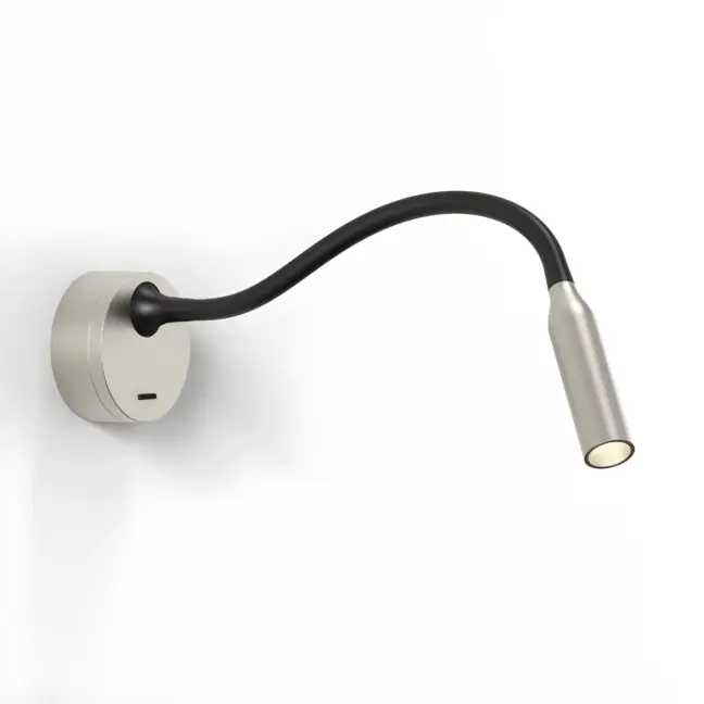 Srebrny kinkiet Lucca Surface LED o eleganckim designie