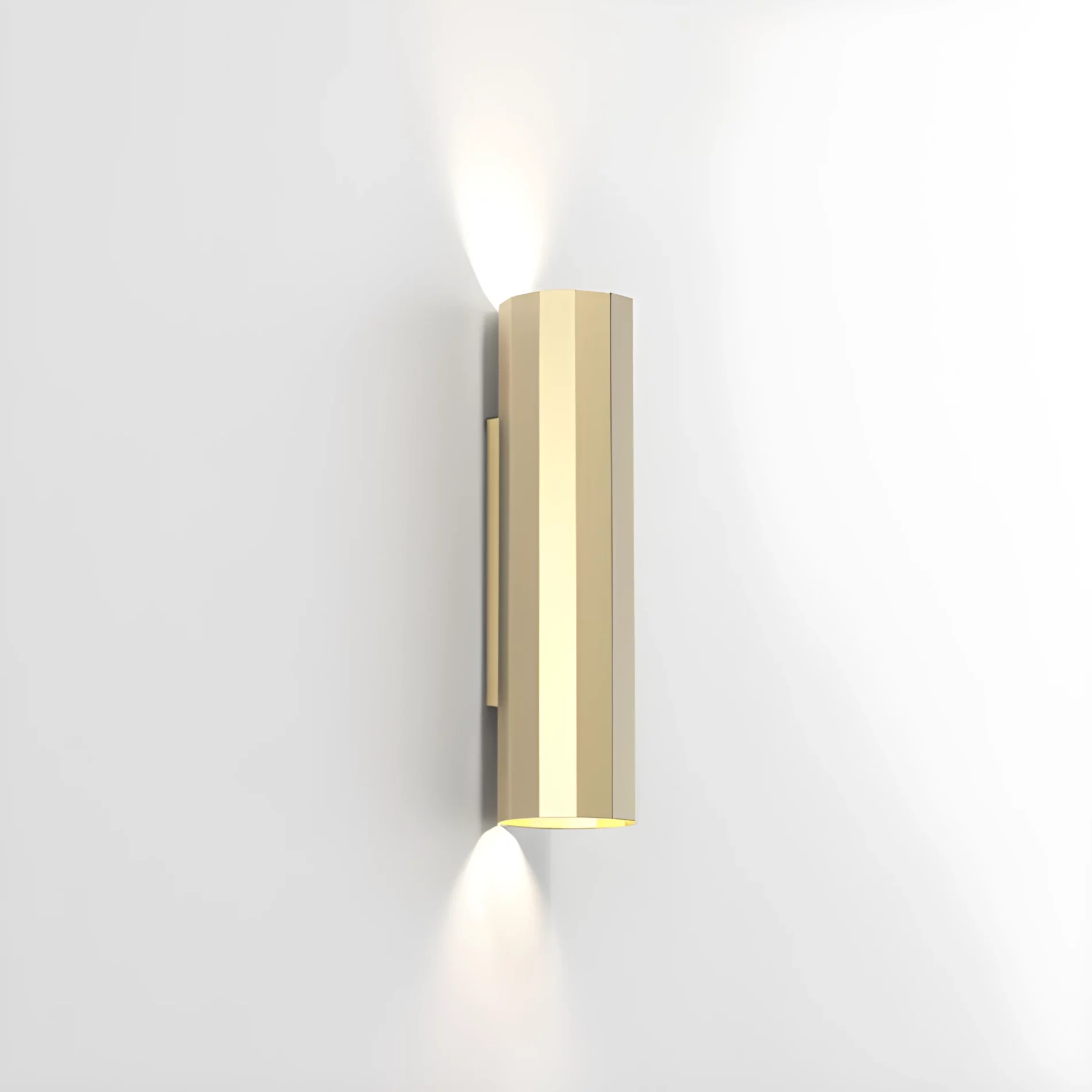 Złoty geometryczny kinkiet Hashira 300