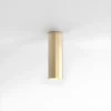 Złota lampa sufitowa Hashira 250 o geometrycznym kształcie