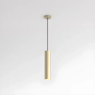 Wisząca lampa Hashira w formie złotej tuby