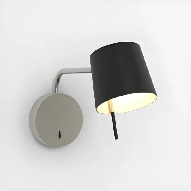 Srebrny kinkiet Miura Swing Arm z oświetleniem LED
