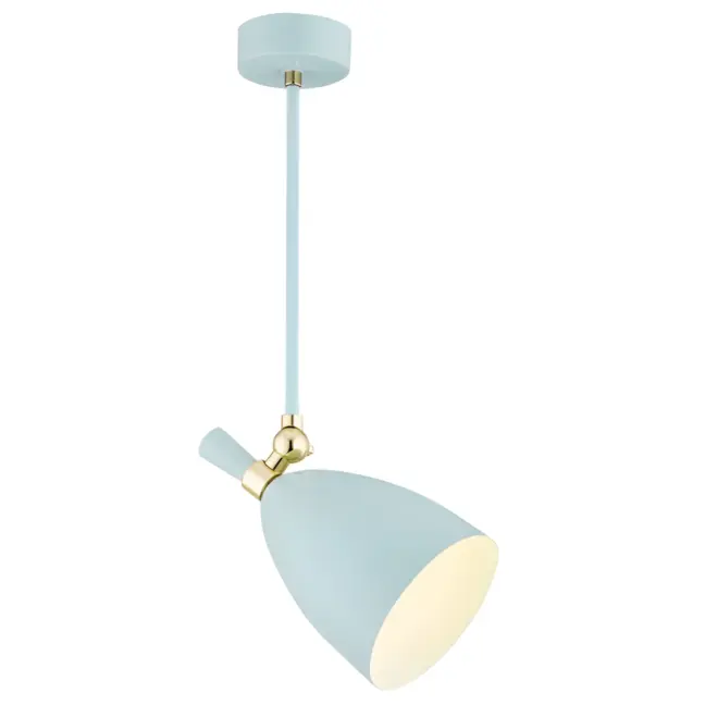 Regulowana błękitna lampa sufitowa Charlotte