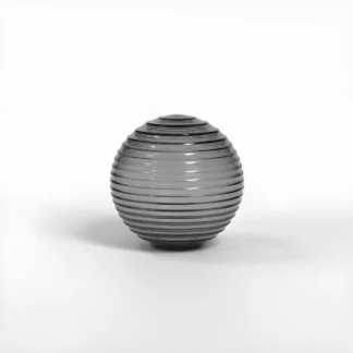 Klosz Tacoma z dymionego, ryflowanego szkła