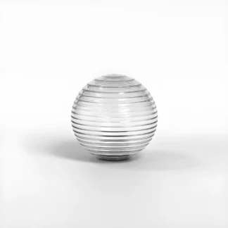 Transparentny, ryflowany klosz do lampy Tacoma