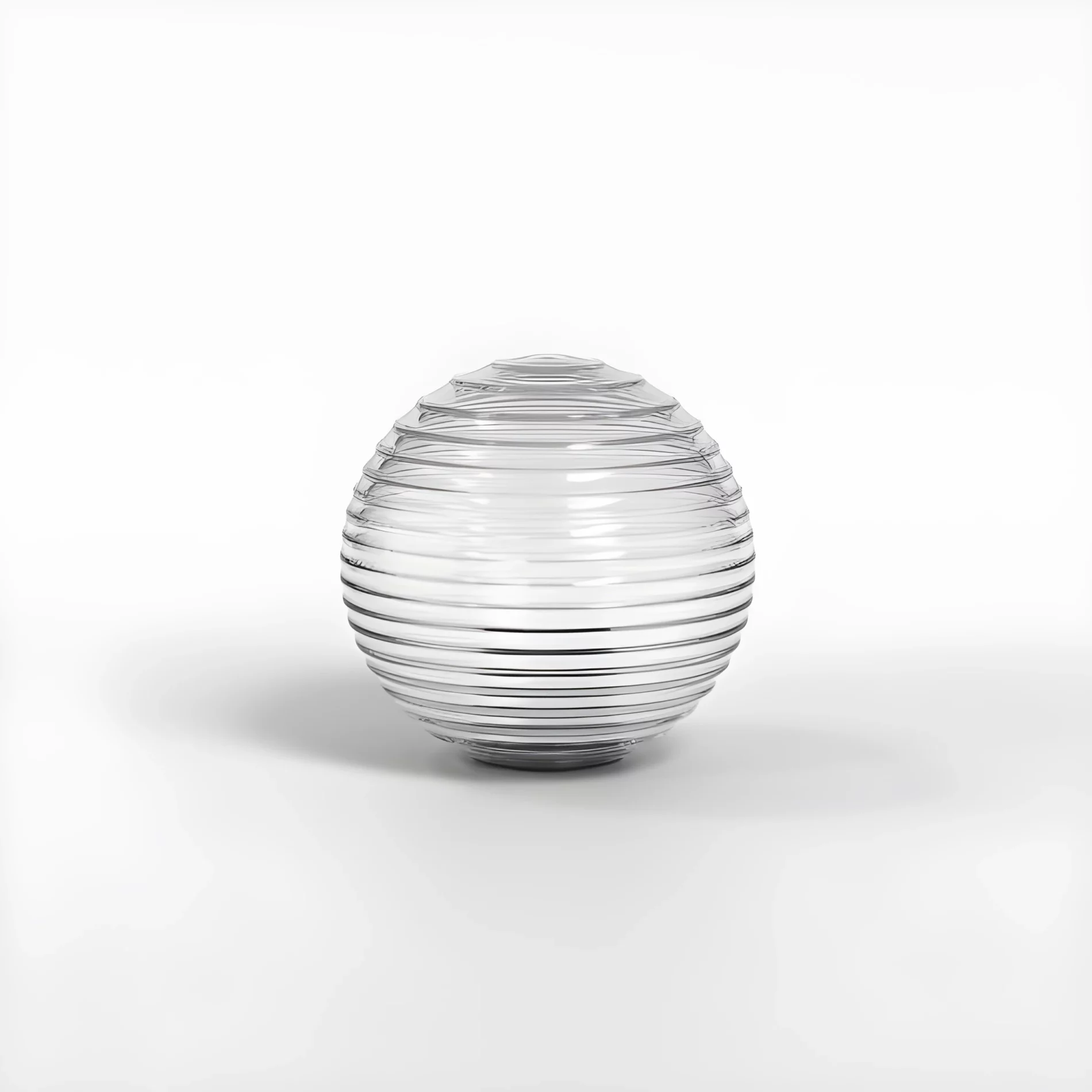 Transparentny, ryflowany klosz do lampy Tacoma