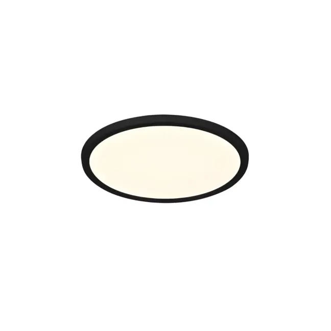 Czarna lampa sufitowa Oja 29 do łazienki z oświetleniem LED, IP54, barwa 3000K/4000K