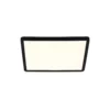Nowoczesny czarny plafon Oja Square, 29 cm, IP54