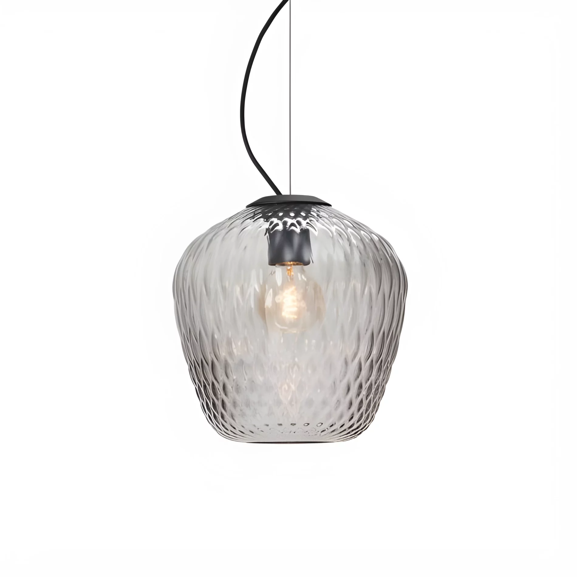 Wisząca lampa Blown M z kloszem ze szkła