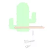 Kinkiet Cactus – oświetlenie z wbudowaną półką