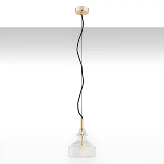 Szklana lampa wisząca Cruz o klasycznym designie