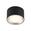 Czarno-srebrna lampa sufitowa LED Fallon do kuchni