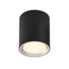 Czarno-srebrna lampa sufitowa Fallon Long z oświetleniem LED